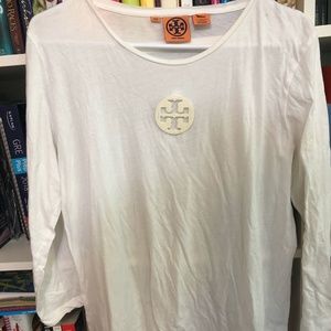 White Tory Burch Long-sleeve Tee